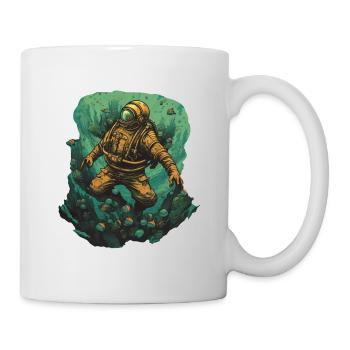Plongeur - Mug blanc - blanc - Droite
