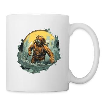 Plongeur - Mug blanc - blanc - Droite