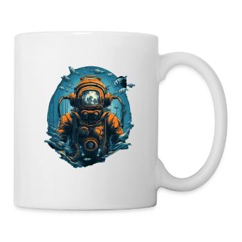 Plongeur - Mug blanc - blanc - Droite