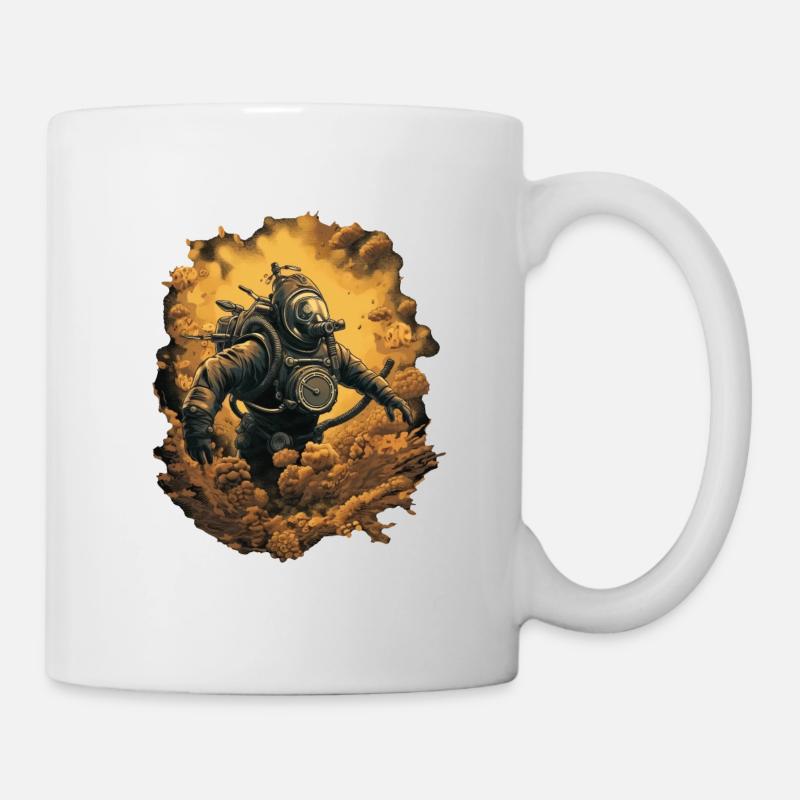 Taucher - Tasse - Weiß