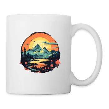 Landschaft - Tasse - Weiß - Rechts