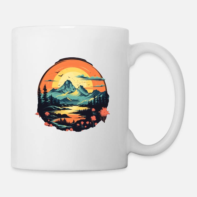 Landschaft - Tasse - Weiß