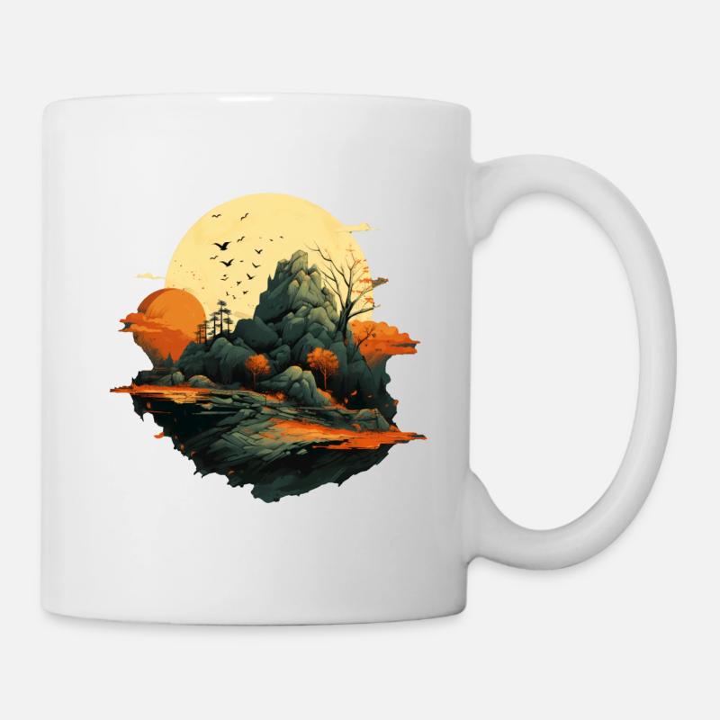 Landschaft - Tasse - Weiß
