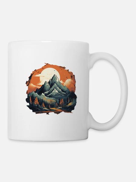 Landschaft - Tasse - Weiß