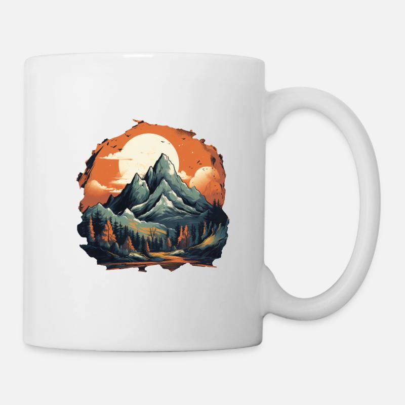 Landschaft - Tasse - Weiß