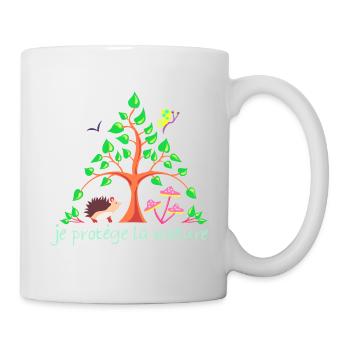 arbre protecteur - Mug blanc - blanc - Droite