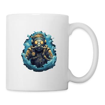 Plongeur - Mug blanc - blanc - Droite