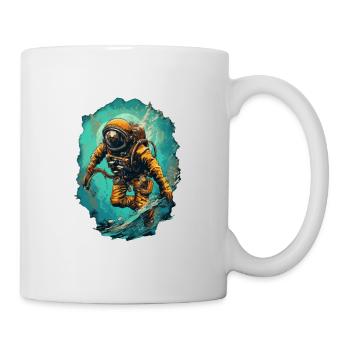 Plongeur - Mug blanc - blanc - Droite