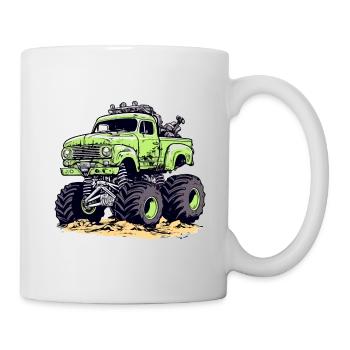Monster truck MegaCrusher - Mug - white - Right