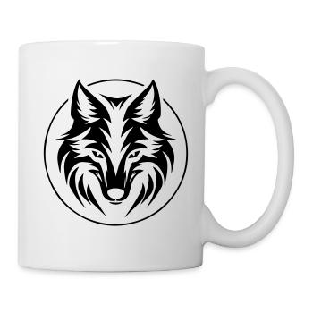 Loup - Mug blanc - blanc - Droite