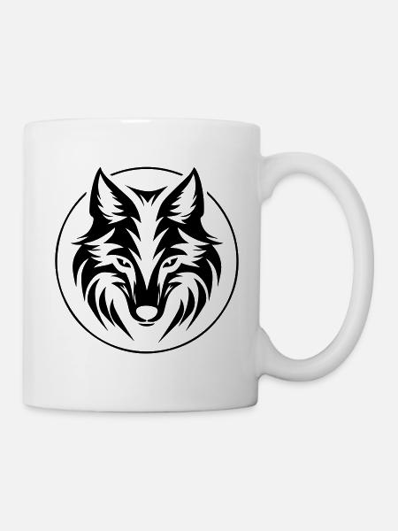 Wolf - Tasse - Weiß