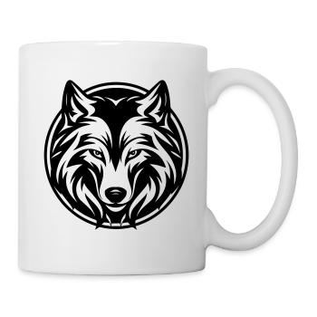 Loup - Mug blanc - blanc - Droite