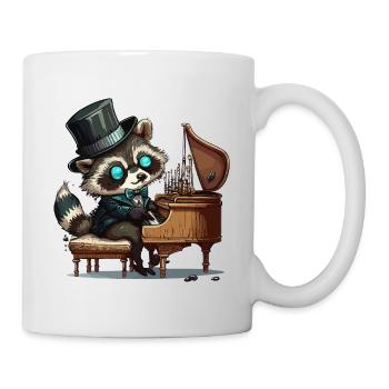 Raton laveur à bascule - Mug blanc - blanc - Droite