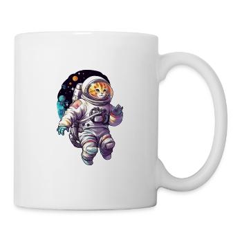Astronaute de l’espace Cat - Mug blanc - blanc - Droite