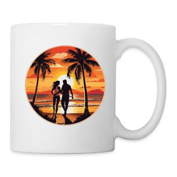 Beach Island Sea Couple - Mug - white - Right