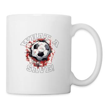 Balle de football - Quelle sauvegarde! - Mug blanc - blanc - Droite