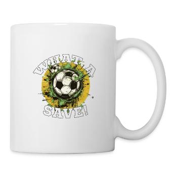 Balle de football - Quelle sauvegarde! - Mug blanc - blanc - Droite