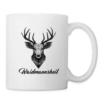 Waidmannsheil Hirsch - Tasse - Weiß - Rechts