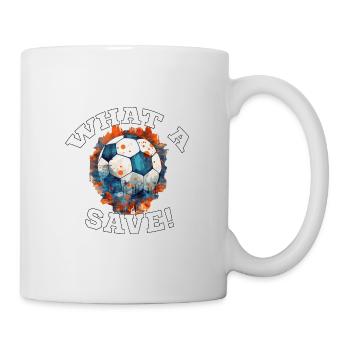 Balle de football - Quelle sauvegarde! - Mug blanc - blanc - Droite