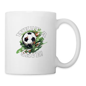 Balle de football - Quelle sauvegarde! - Mug blanc - blanc - Droite