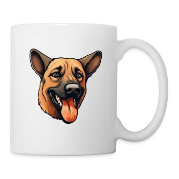 Malinois Dog Face - Pawsome Companion - Mug - white - Right