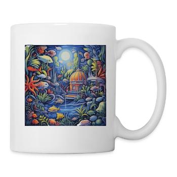 Aquarium - Tasse - Weiß - Rechts