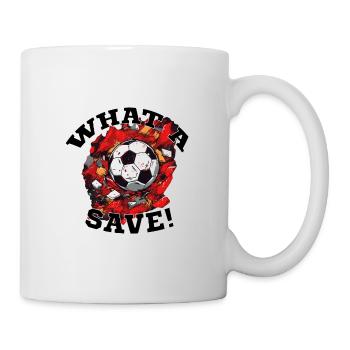 Balle de football - Quelle sauvegarde! - Mug blanc - blanc - Droite