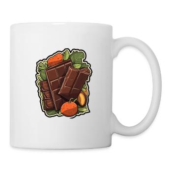 Chocolat - Indulgence minimaliste - Mug blanc - blanc - Droite