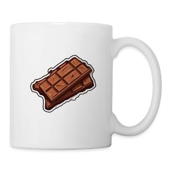 Barre chocolatée - Mug blanc - blanc - Droite