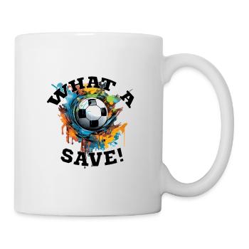 Ballon de football - Quelle économie ! - Mug blanc - blanc - Droite