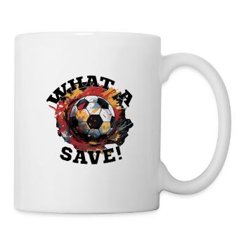 Balle de football - Quelle sauvegarde! - Mug blanc - blanc - Droite