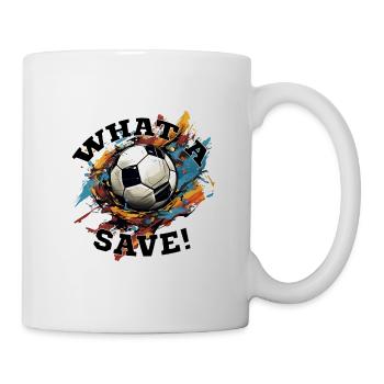 Balle de football - Quelle sauvegarde! - Mug blanc - blanc - Droite