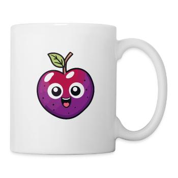 Kawaii Pflaume - Tasse - Weiß - Rechts