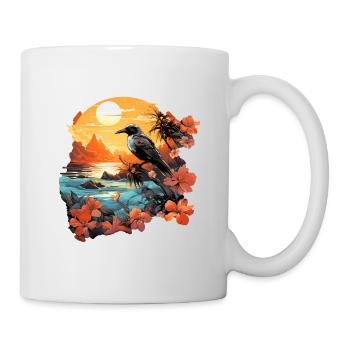 Tropisch - Tasse - Weiß - Rechts