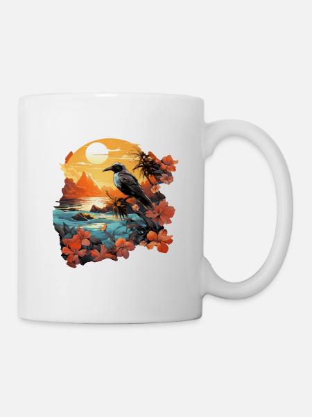 Tropisch - Tasse - Weiß