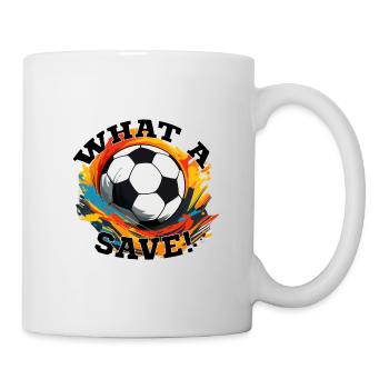 Ballon de football - Quelle économie ! - Mug blanc - blanc - Droite