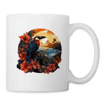 Tropisch - Tasse - Weiß - Rechts