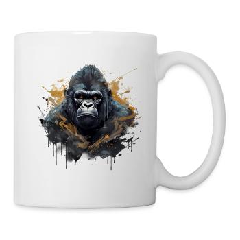 Roi de la jungle urbaine. Puissance de style graffiti. - Mug blanc - blanc - Droite