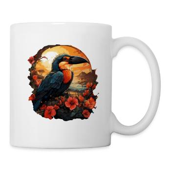Tropisch - Tasse - Weiß - Rechts