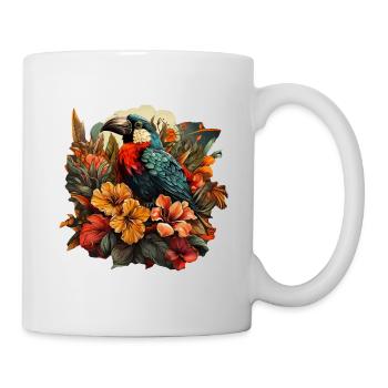 Tropisch - Tasse - Weiß - Rechts