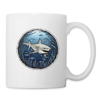 Symphonie des requins - Mug blanc - blanc - Droite