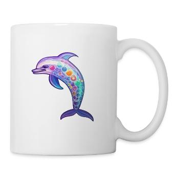 Kawaii Dolphin - Fantastic Ocean Dreams - Mug - white - Right