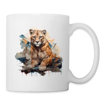 Le pouvoir du - Style Graffiti - Mug blanc - blanc - Droite