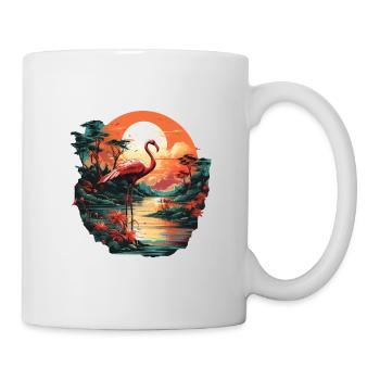 Flamingo - Tasse - Weiß - Rechts