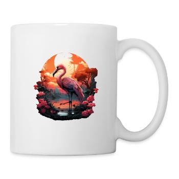 Flamingo - Tasse - Weiß - Rechts