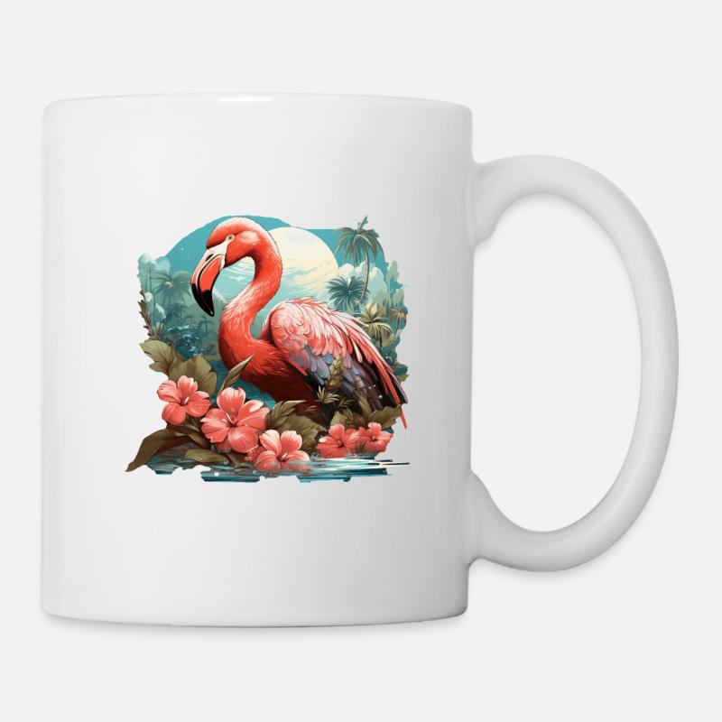 Flamingo - Tasse - Weiß