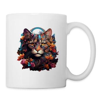 Katze - Tasse - Weiß - Rechts