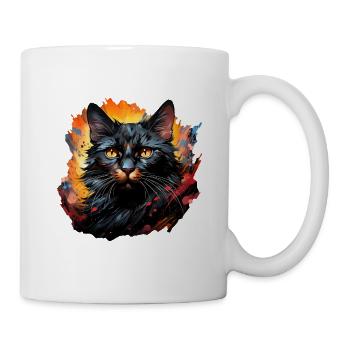 Katze - Tasse - Weiß - Rechts