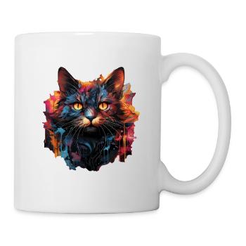 Katze - Tasse - Weiß - Rechts