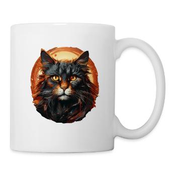 Katze - Tasse - Weiß - Rechts